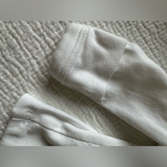 Pottery barn kids baby set white 0-3 month set bunny like new soft cotton - Picture 6 of 6